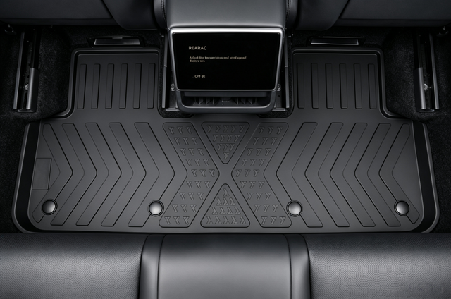 Tesla Model Y Juniper Floor Mats 2026, 9 Piece Front Trunk and Cargo Set, All Weather TPE, 3 Seat Back Protectors