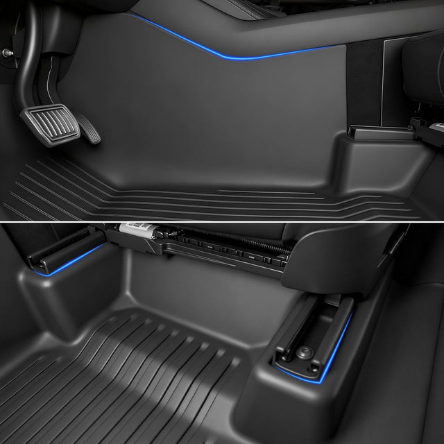 SUPER LINER 2025 2026 Tesla Model Y Juniper Floor Mats & Accessories & Extra-Thick TPE Cargo Liners CabinProtect™ for 5-Seater | All-Weather Pet & Child-Friendly System(Only fit Premium&Performance)