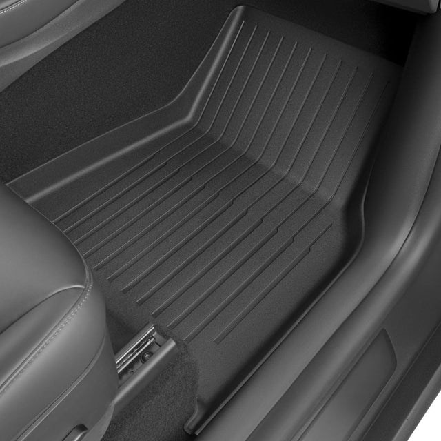 SUPER LINER Floor Mats for Tesla Model Y 5 Seats 2021-2024 6 PCS Cargo Liners, Extra-Thick TPE All-Weather Floor & Cargo Liners | Pet & Child-Friendly Tesla Model Y Accessories