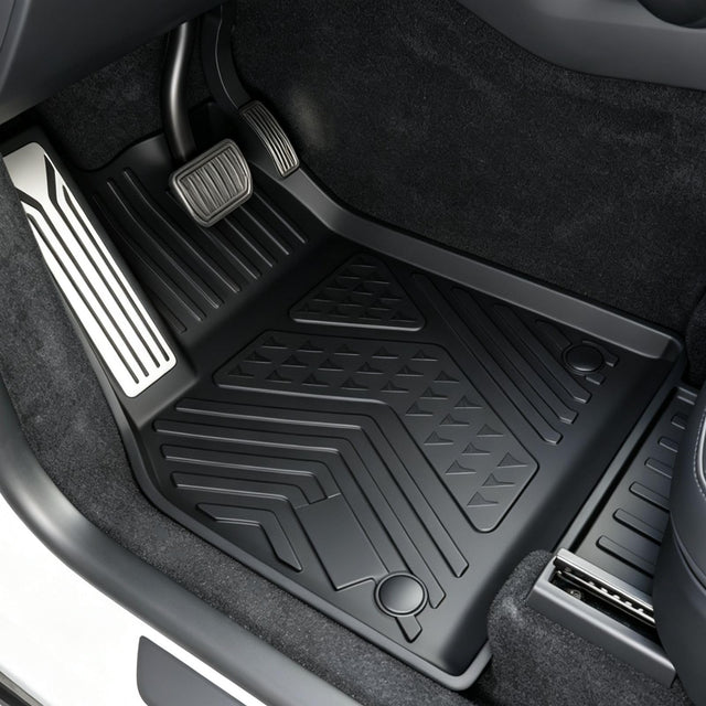 SUPER LINER Tesla New Model Y Juniper Floor Mats 2025-2026 &Seatbacks 9 PCS | Cargo Liners, Raised and Extended Edges &Expanded Storage |Pet & Child-Friendly Model Y Juniper Accessories(Not for Standard)