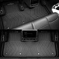 One-piece MoldedFit second-row floor liner installed in Tesla Model Y Juniper