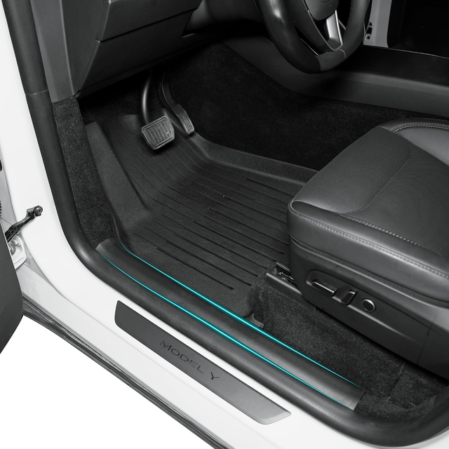 SUPER LINER Tesla Model Y Floor Mats 2025 2026 2027 11-Piece Set TPE