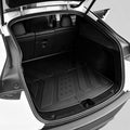 MoldedFit seamless one-piece molded corner — Tesla Model Y Juniper floor liner