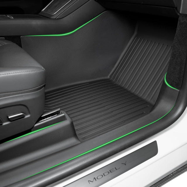 SUPER LINER 10-Piece Floor Mats Compatible with 2025-2026 Tesla Model Y Juniper - TPE Floor Liner& Accessories, CabinProtect™ Pro Kit Full-Cabin Protection System (Only fit Premium&Performance)