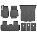 SUPER LINER MoldedFit 7-piece Tesla Model Y Juniper set — floor liners, trunk liner and three seat back protectors