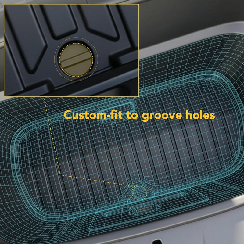 MoldedFit seat back protection mats and threshold guards — Tesla Model Y Juniper