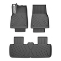 SUPER LINER MoldedFit 3-piece Tesla Model Y Juniper set — driver, passenger and one-piece second-row floor liners