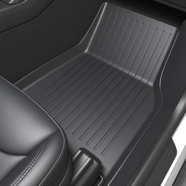 SUPER LINER Tesla Model Y Juniper Floor Mats 2025 2026, Only for Standard Cargo Liners, Seatbacks, 9 PCS Extra-Thick TPE for All-Weather Pet & Child-Friendly 2027 Model Y Juniper Accessories
