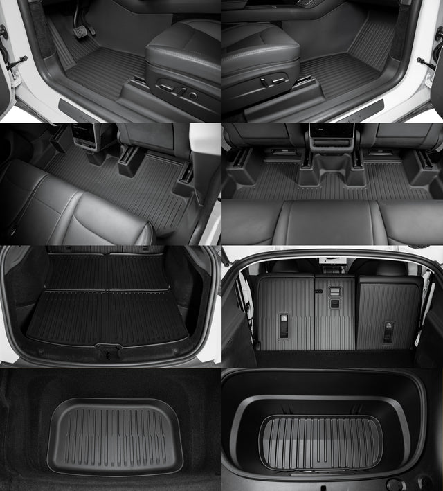 Tesla Model Y Juniper console side wall protected by CabinProtect side panel