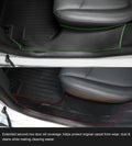 Tesla Model Y Juniper second-row door sill protected by CabinProtect TPE liner